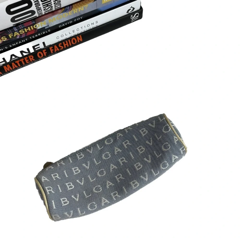 BVLGARI Logo Mania Pouch Canvas Zip Long Wallet